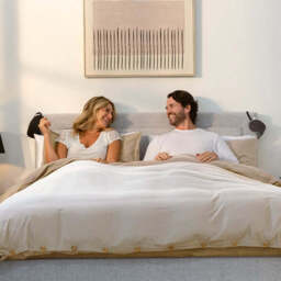 Bamboo & French Linen Bedding - Complete Bedding Sets - Natural - UK King