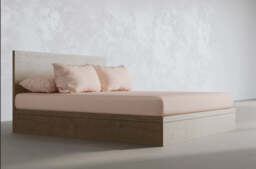 100% Bamboo Bedding - Fitted Sheet - Vintage Pink - EU Double - thumbnail 1
