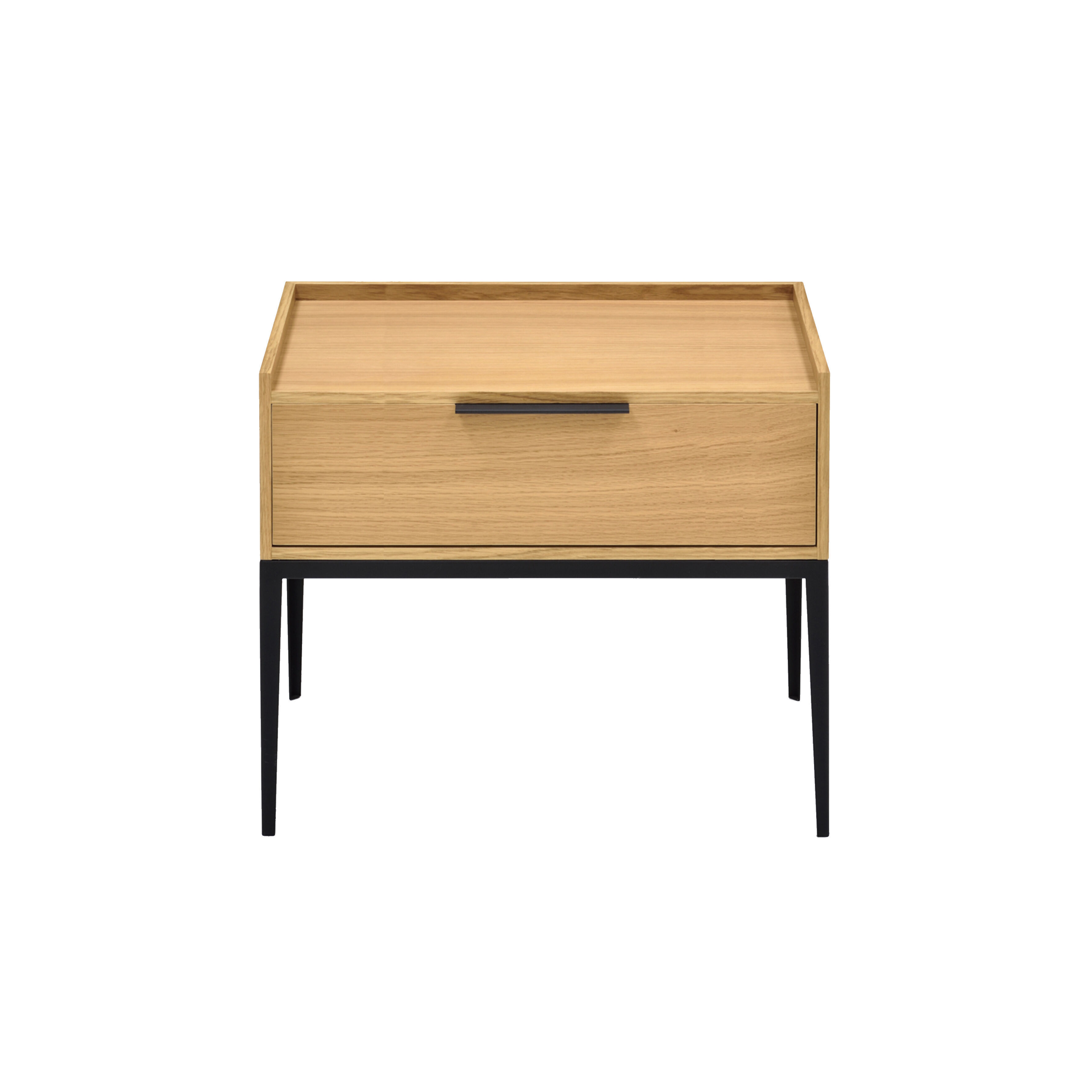 Moli 50 cm Bedside Table, 1-drawer , Natural Oak