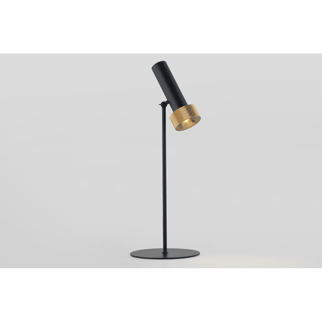 Spot LED Table Lamp with Adjustable Head, Old Gold / Matt Black
