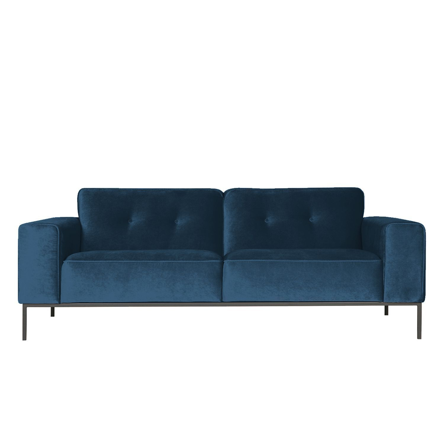 Tamara 3 Seater Velvet Sofa, Blue
