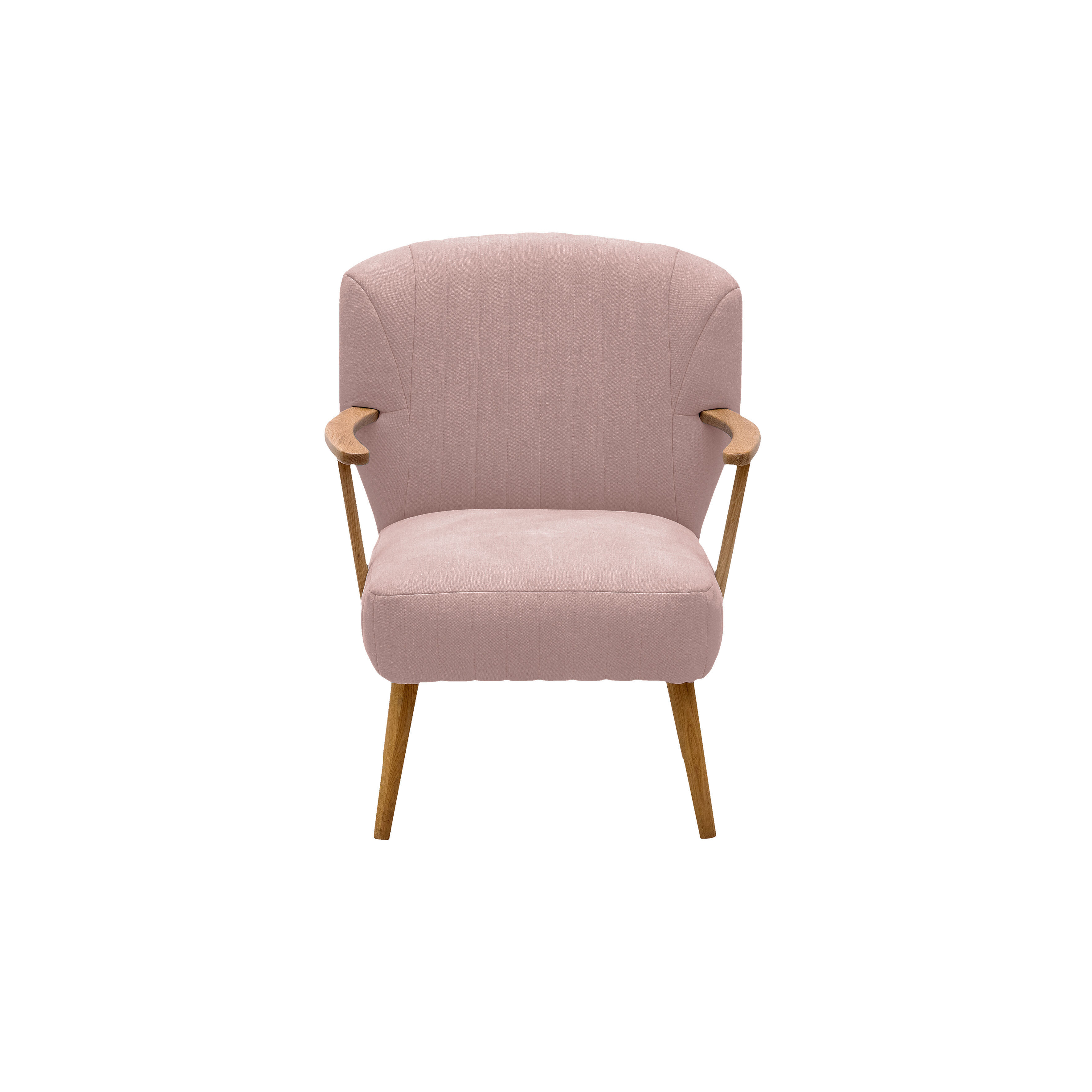 Bloomsbury Linen Armchair, Pink