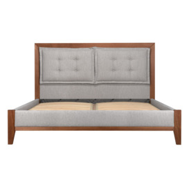 Easton Super King Bed , Solid Wood Frame, Light Grey