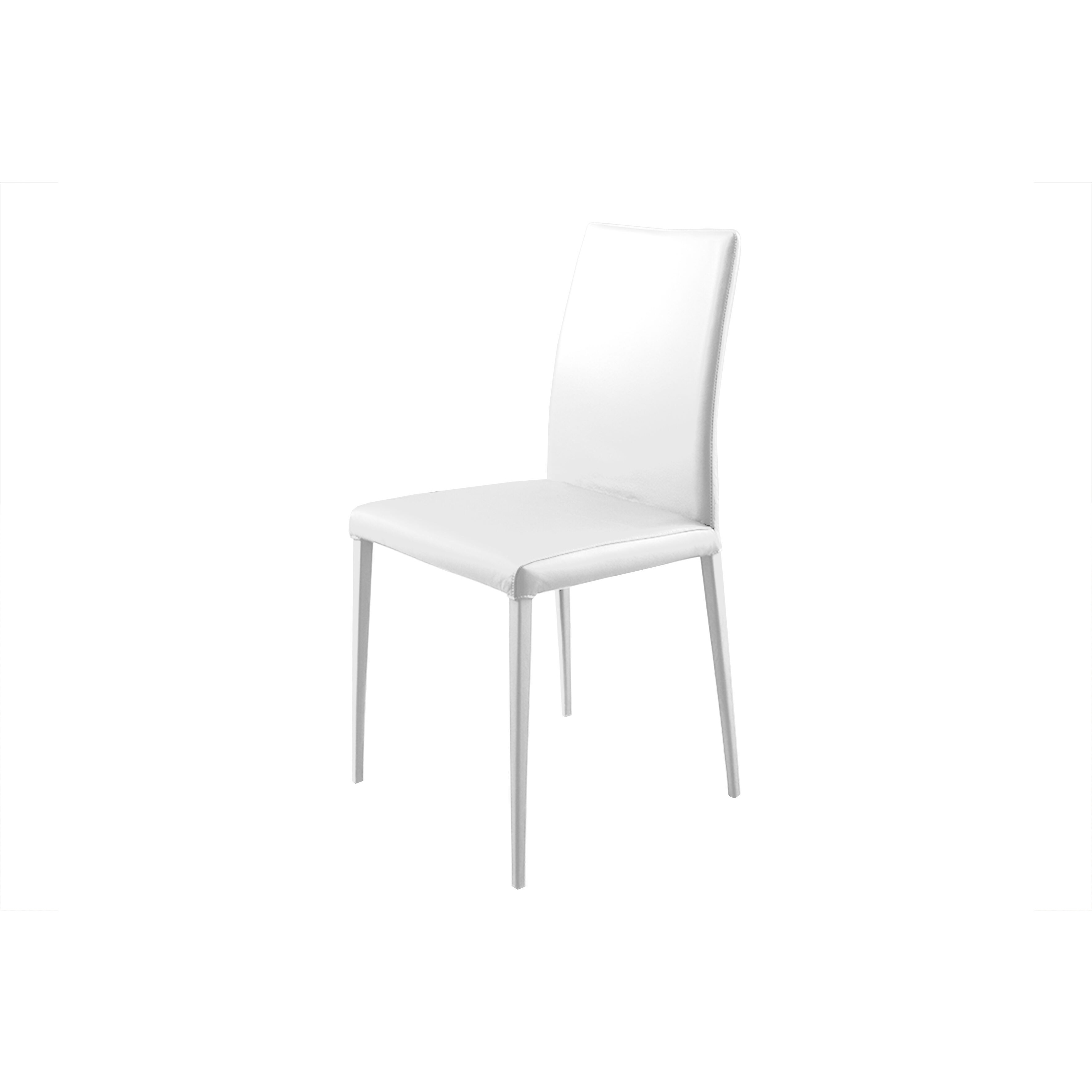 Dandy Leather Dining Chair, White