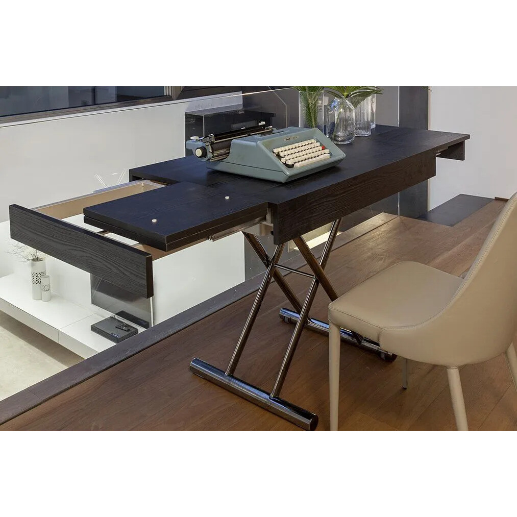 Compact Convertible Coffee Table to Desk, 100/170 cm