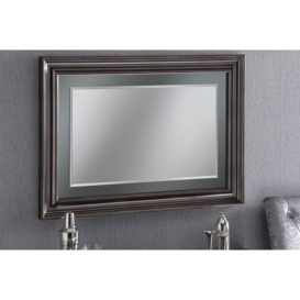 Berkley Rectangular Silver Wall Mirror 118 x 92cm