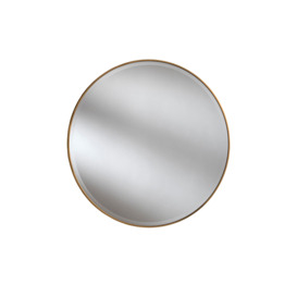 Flare Round Mirror 80cm, Gold
