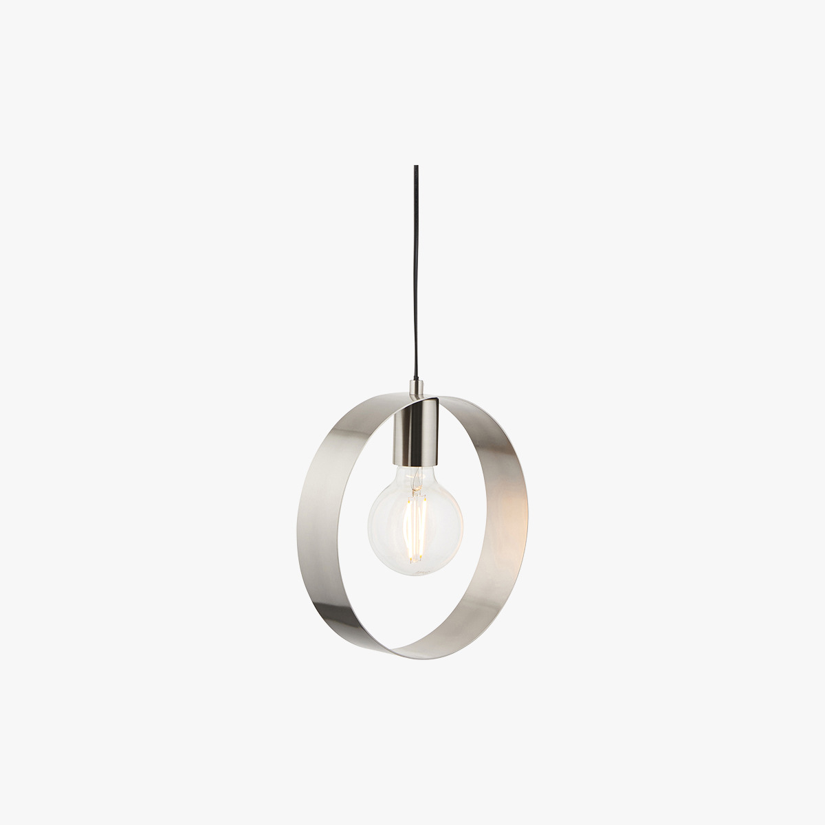 Magus Single Pendant in Brushed Nickel