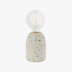 Spiro Table Lamp in White terrazzo