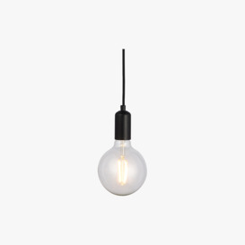 Deo Single Pendant in Matte Black