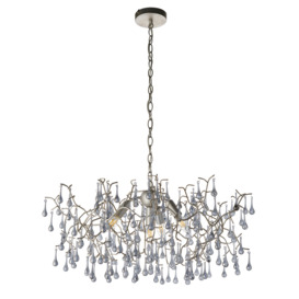 Ena Hanging Chandelier in Silver