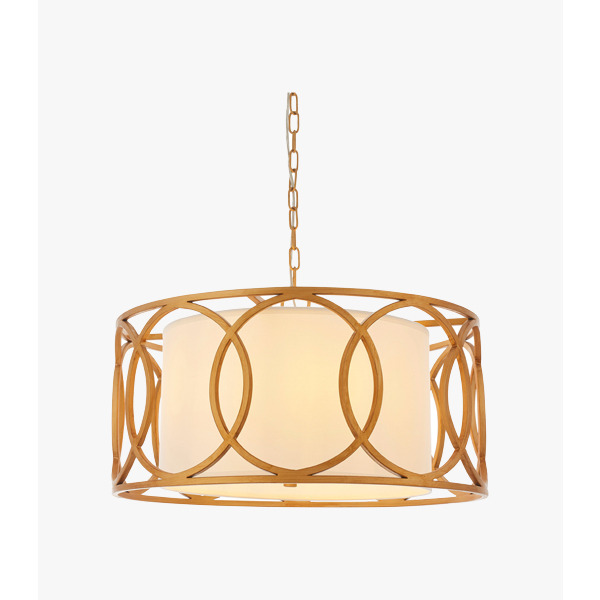 Barbara Classic Shade Pendant in Brushed Gold