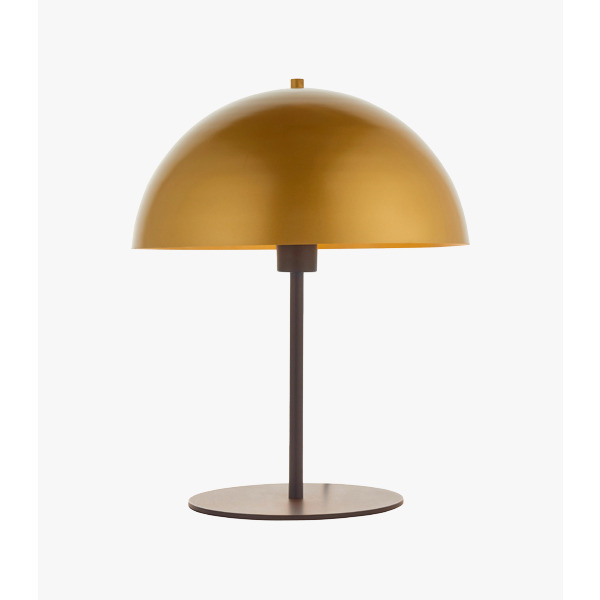Benjamin Large Half Sphere Table Lamp in Gold