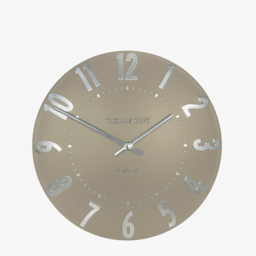 Blair Wall Clock in Mocha, Medium