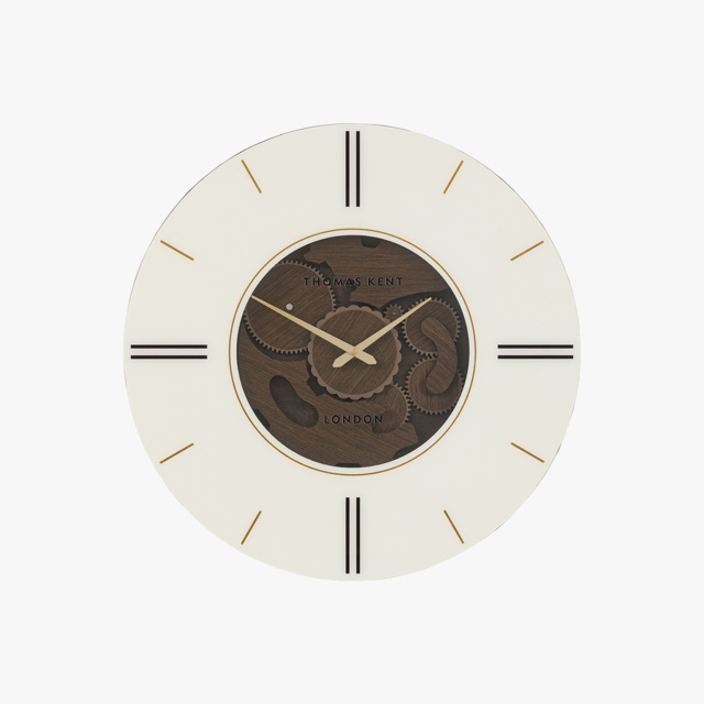 Cog Clock in Dark Walnut