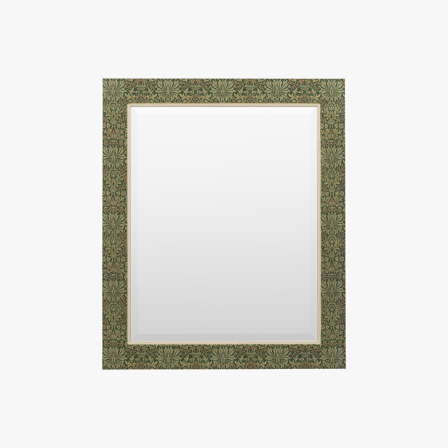 Florin Mirror in Forest Green