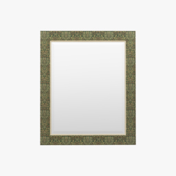 Florin Mirror in Forest Green