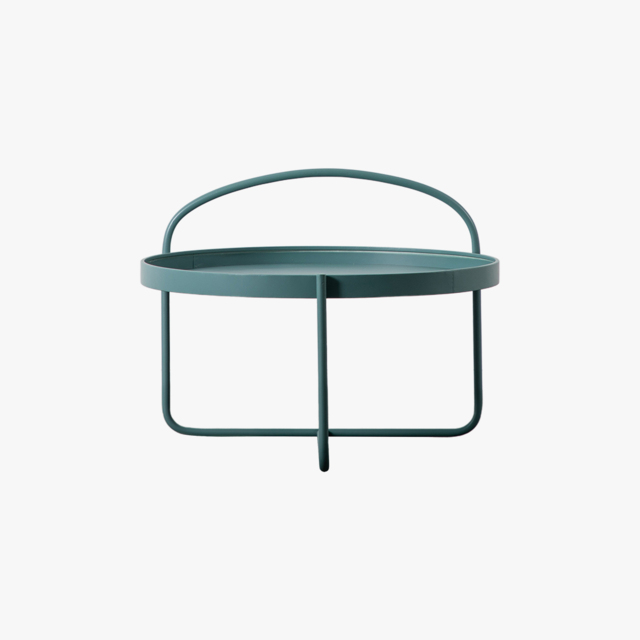 Callie Round Coffee Table in Teal