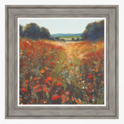 Poppy Fields Framed Wall Art, Small
