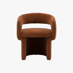 Curve Dining Chair in Rust