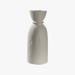 Riva Bottle Vase in White, Small