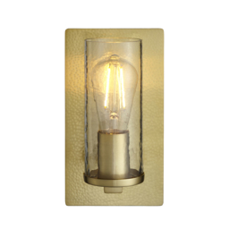 Timothy Wall Light in Hammered Brass