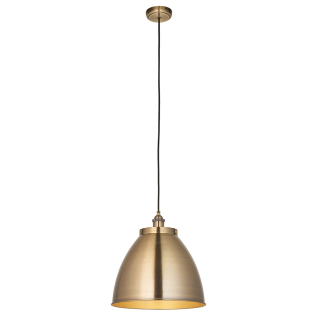 Fletcher Large Pendant in Antique Brass