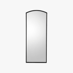 Newport Arch Standing Mirror in Deep Black