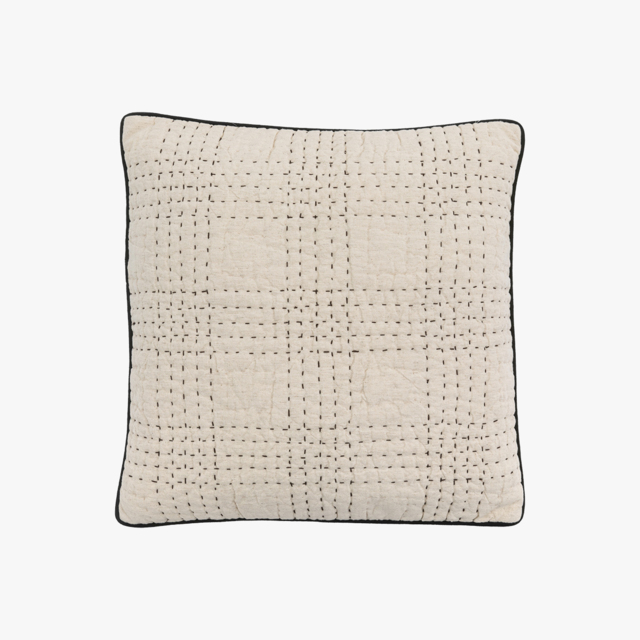 Stitch Cushion in Beige