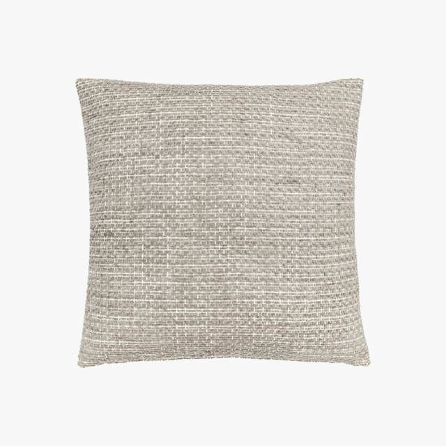 Dweller Chenille Filled Cushion in Taupe