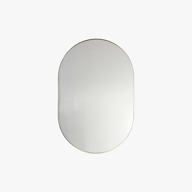 Good Lookin' Champagne Elliptical Wall Mirror