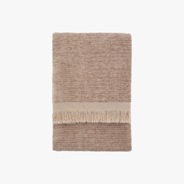 Felicity Chenille Throw in Natural