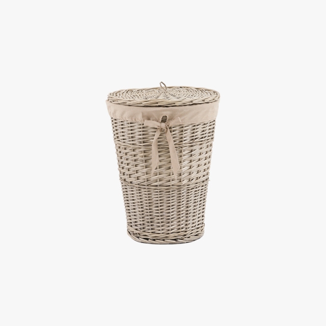 Paloma Lined Laundry Basket in Natural