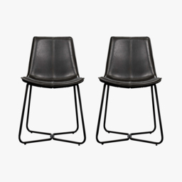 Weyburn Charcoal Dining Chair, Set of Two