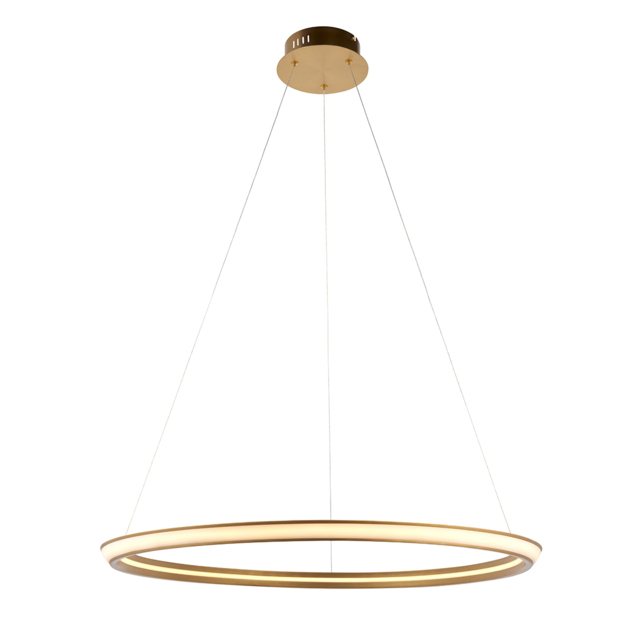 Evangeline Ring Pendant in Satin Gold