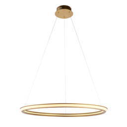 Evangeline Ring Pendant in Satin Gold