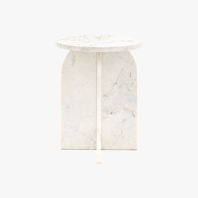 Athena Side Table in White