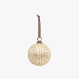 Mercier Rustic Antique Gold Bauble, Medium, Set of 6