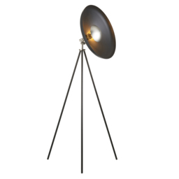 Rian Coned Floor Light in Matt Black