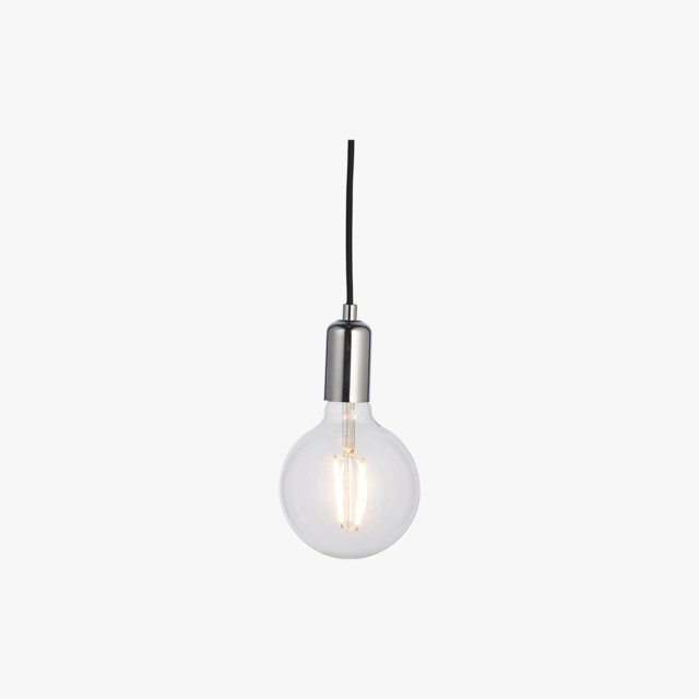 Deo Single Pendant in Chrome