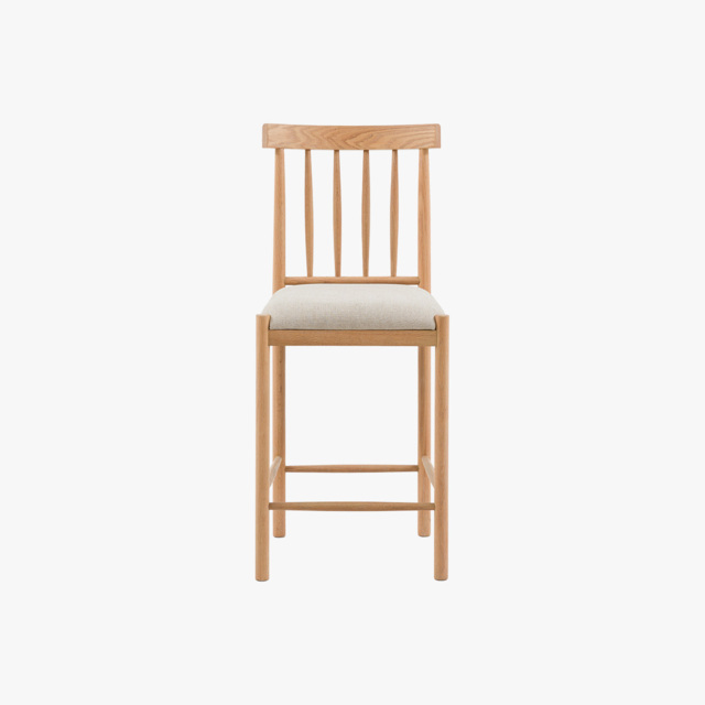 Harvest Upholstered Bar Stool in Natural, Set of 2