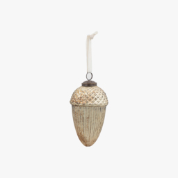 Mercier Acorn Antique Gold Bauble, Set of Six, Small
