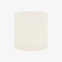 Country Pillar Candle in Rustic White, Large