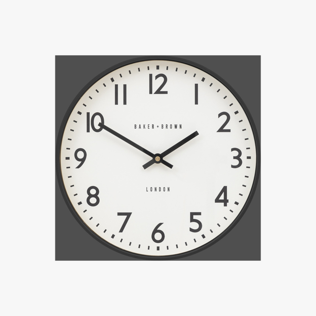 Ezra Wall Clock in Black
