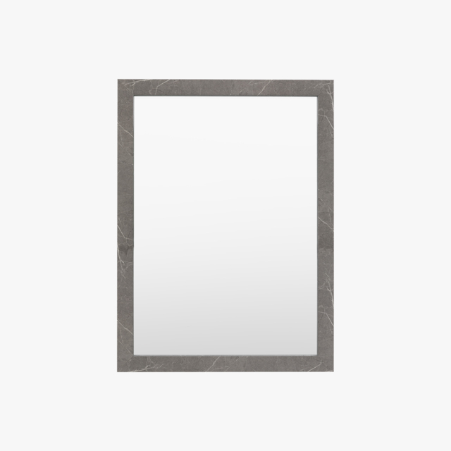Verona Marbled Rectangle Mirror in Grey