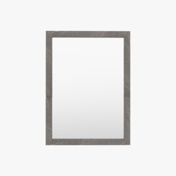 Verona Marbled Rectangle Mirror in Grey