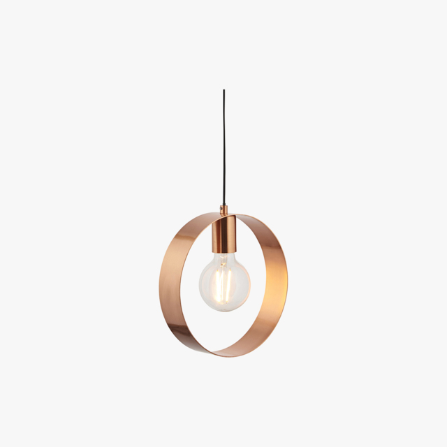 Magus Single Pendant in Brushed Copper