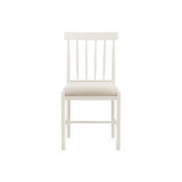 Harvest Upholstered Dining Chair in White, Set of 2