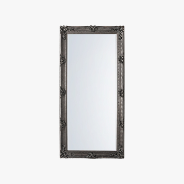 Clarissa Standing Mirror in Silver