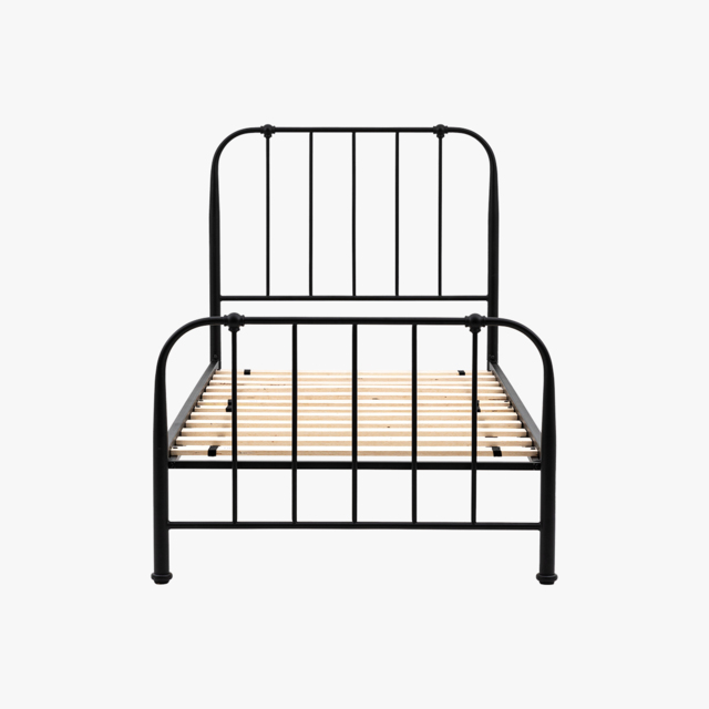 Drowsy Single Bedstead in Black